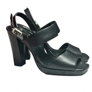 Charles by Charles David Chunky Platform Sandals Black Boho Size 9.5